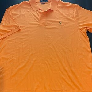 Polo by Ralph Lauren Men's Vibrant Orange Polo 2XB